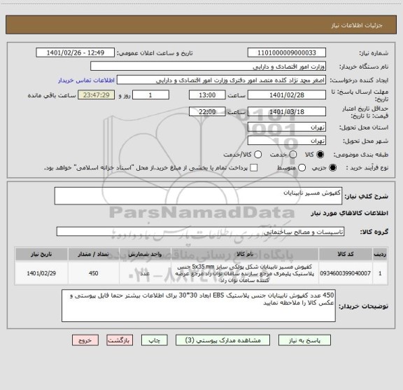 استعلام کفپوش مسیر نابینایان