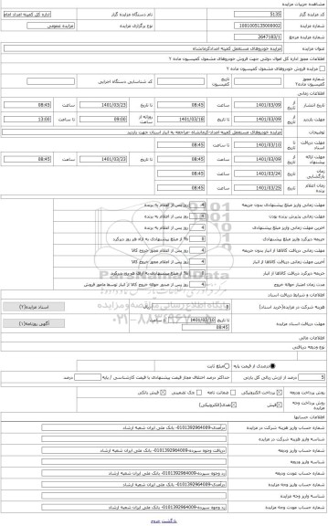 مزایده ، مزایده خودروهای فرسوده کمیته امداد امام خمینی(ره) کرمانشاه (سواری پیکان)