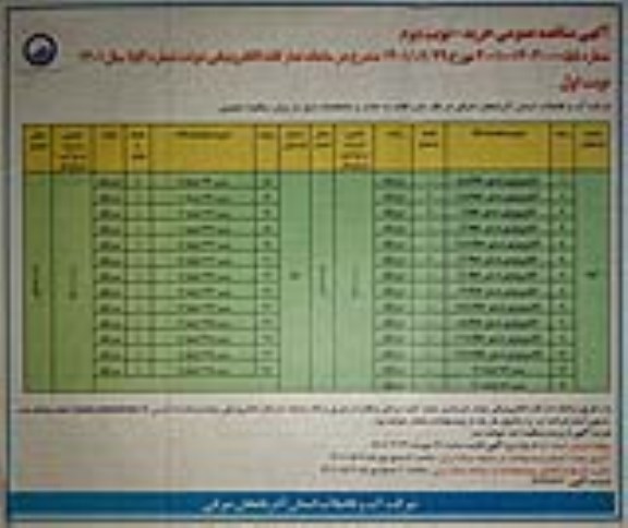 مناقصه الکتروموتور شناور 5/5kw...- نوبت دوم نوبت اول 