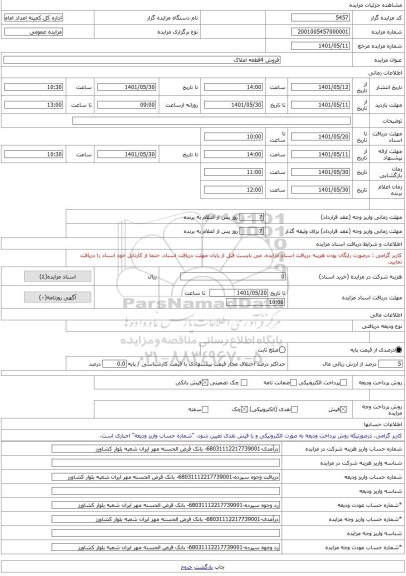 مزایده ، فروش 4قطعه املاک -مزایده ساختمان  - استان مازندران