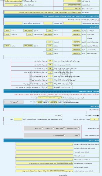 مزایده ، مزایده گرد نه سر