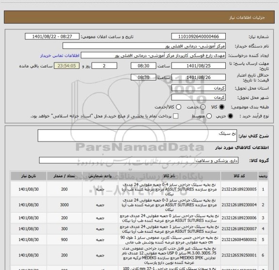 استعلام نخ سیلک