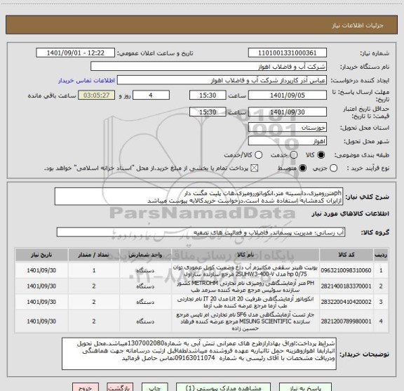 استعلام phمتررومیزی،دانسیته متر،انکوباتوررومیزی،هات پلیت مگنت دار
ازایران کدمشابه استفاده شده است.درخواست خریدکالابه پیوست میباشد