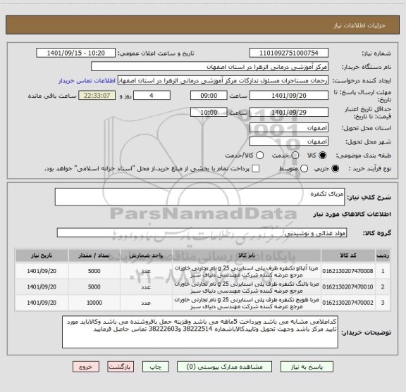 استعلام مربای تکنفره