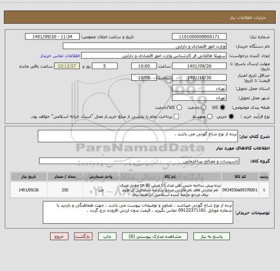 استعلام نرده از نوع شاخ گوزنی می باشد .