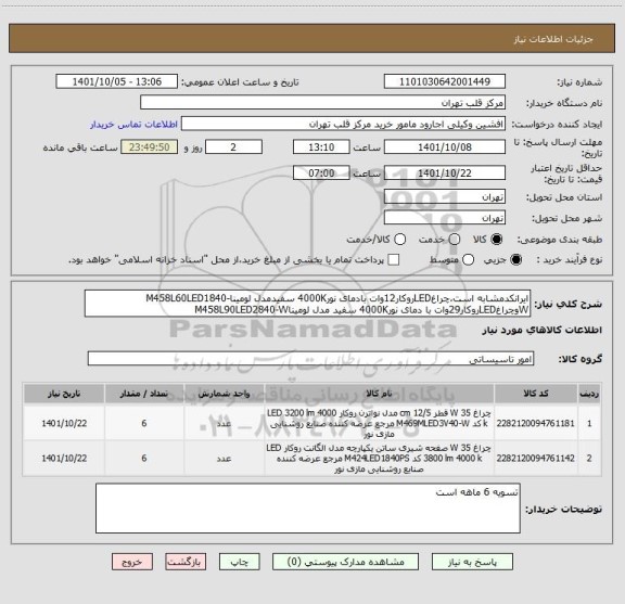 استعلام ایرانکدمشابه است،چراغLEDروکار12وات بادمای نور4000K سفیدمدل لومیناM458L60LED1840-WوچراغLEDروکار29وات با دمای نور4000K سفید مدل لومیناM458L90LED2840-W