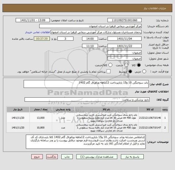 استعلام باند سوختگی 10 و15 بابازپرداخت 12ماهه ویااوراق گام 1402