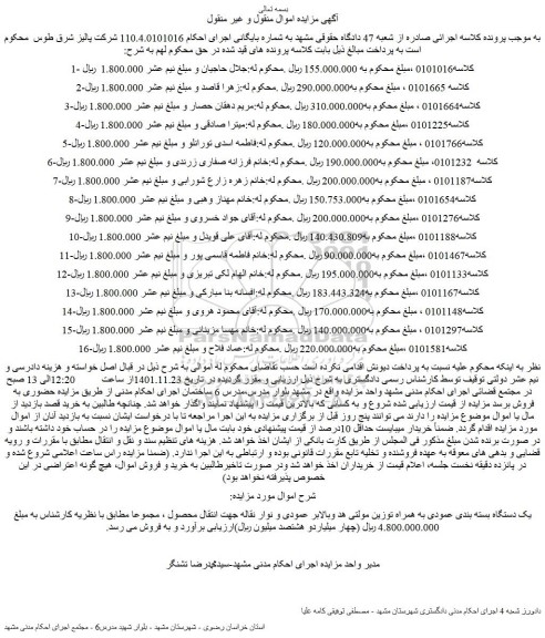 مزایده فروش یک دستگاه بسته بندی عمودی به همراه توزین مولتی هد وبالابر عمودی و نوار نقاله جهت انتقال محصول 