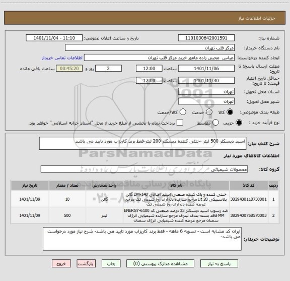 استعلام اسید دیسکلر 500 لیتر -خنثی کننده دیسکلر 200 لیتر-فقط برند کاریزاب مورد تایید می باشد