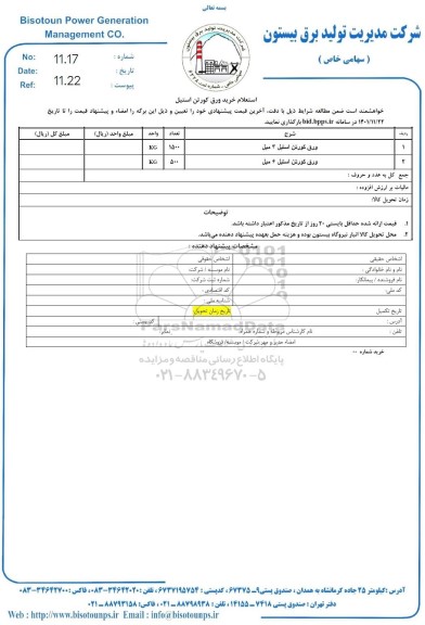 استعلام ورق کورتن استیل 2 میل 