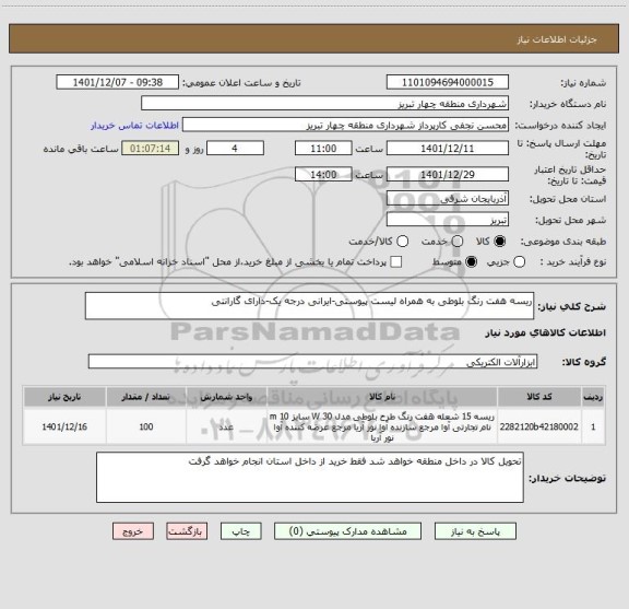 استعلام ریسه هفت رنگ بلوطی به همراه لیست پیوستی-ایرانی درجه یک-دارای گارانتی