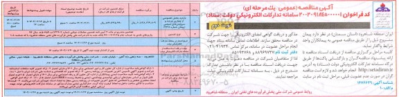 مناقصه بازدید بخش خصوصی از مجاری عرضه و سرویس های صنعتی - نوبت دوم