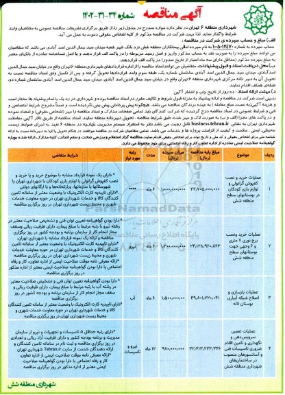 مناقصه عملیات خرید و نصب کفپوش گرانولی و لوازم بازی کودکان...