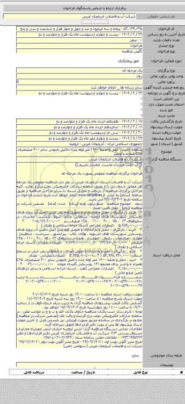 مناقصه, سامانه :خرید ، حمل و تخلیه ۱۴۰۰ متر لوله چدن داکتیل تایتونی سایز ۴۰۰ میلیمتری، C۲۵  همراه با واشر