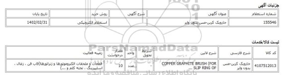 استعلام الکترونیکی، جاروبک کربن-مس بدون وایر