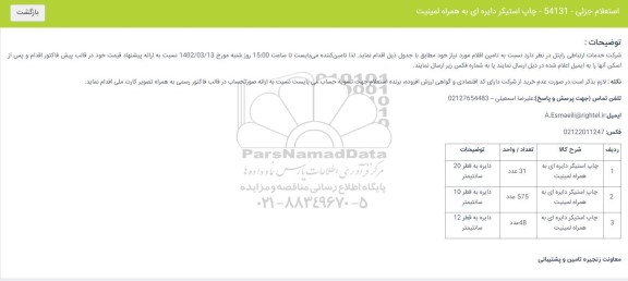 استعلام چاپ استیکر دایره ای به همراه لمینیت 