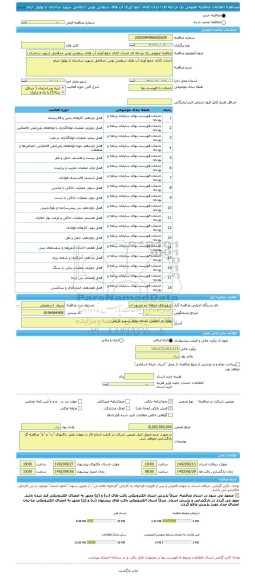 مناقصه، مناقصه عمومی یک مرحله ای احداث کانال جمع آوری آب های سطحی توس حدفاصل شهید ساجدی تا بولوار خیام