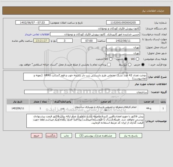 استعلام دوخت تعداد 42 عدد تشک مخملی طرح دارسنتی زیپ دار باپارچه خوب و فوم 7سانت HR40  (نمونه و ابعادپیوست)