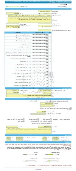 مناقصه، مناقصه عمومی یک مرحله ای احداث شبکه و انشعابات فاضلاب خانگی مناطق مرکز شهر ( خیابان های رودکی ، رازی ، قنادان زاده) ، کوی امام خمینی ، کمپلوی جنوبی ،