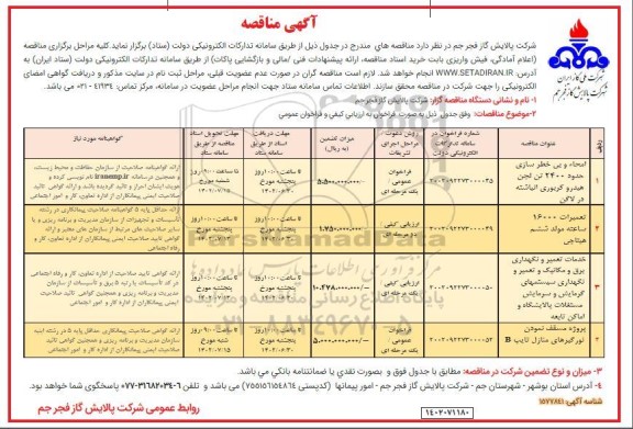 مناقصه امحاء و بی خطر سازی حدود 2400 تن لجن هیدرو کربوری انباشته در لاگن....