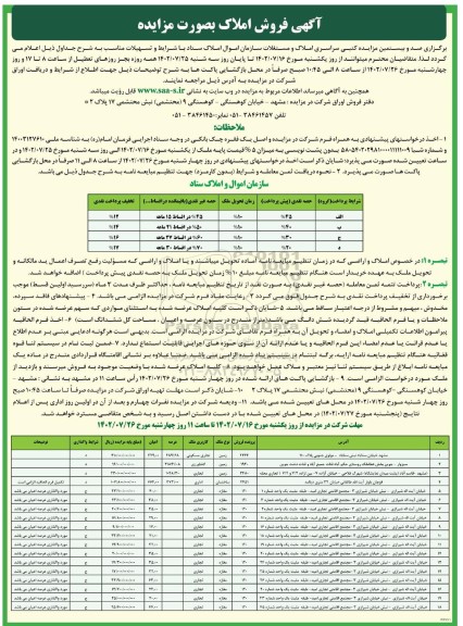 فراخوان واگذاری مرکز توانبخشی مراقبتی شبانه روزی معلولان ذهنی (پسران و دختران) بالای 14 سال ـ نوبت دوم