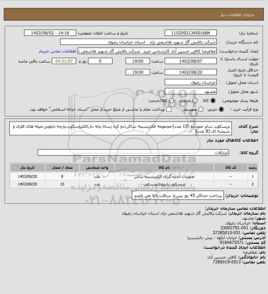 استعلام پریسکوپ سایز متوسط (15 عدد)-مجموعه الکتریسیته ساکن:دو کره رسانا پایه دار،الکتروسکوپ،پارچه نایلونی،میله های فلزی و شیشه ای (8 عدد)