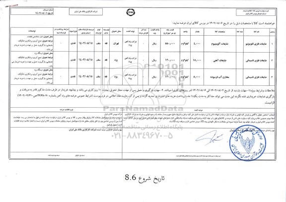 استعلام فروش ضایعات فلزی لکوموتیو...