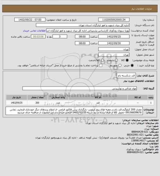 استعلام قند شکسته باخ