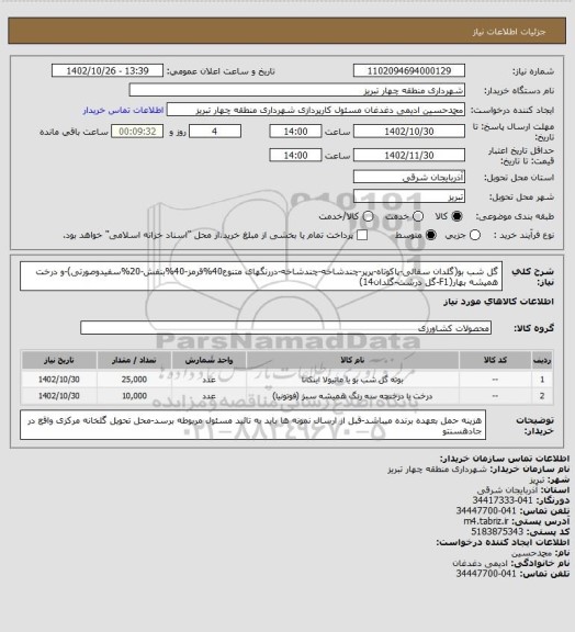 استعلام گل شب بو(گلدان سفالی-پاکوتاه-پرپر-چندشاخه-چندشاخه-دررنگهای متنوع40%قرمز-40%بنفش-20%سفیدوصورتی)-و درخت همیشه بهار(F1-گل درشت-گلدان14)