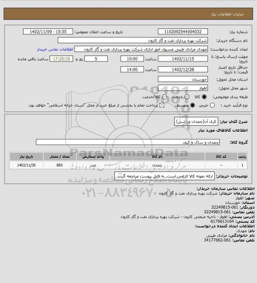 استعلام کری آن(چمدان ورزشی)