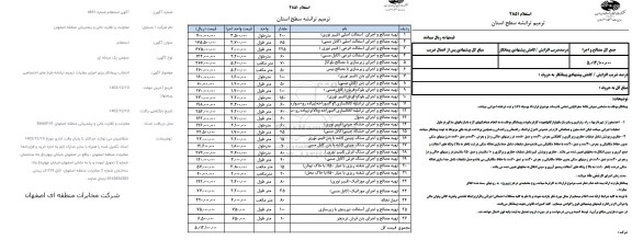 استعلام انتخاب پیمانکار برای اجرای عملیات ترمیم ترانشه طرح های اختصاصی 