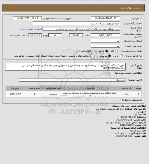 استعلام تامین کنندگان شرایط پیوست رامطالعه وبعدجداول راتکمیل وعددنهایی رادرسامانه بگذاریدهماهنگی مهندس دهقان09135187954