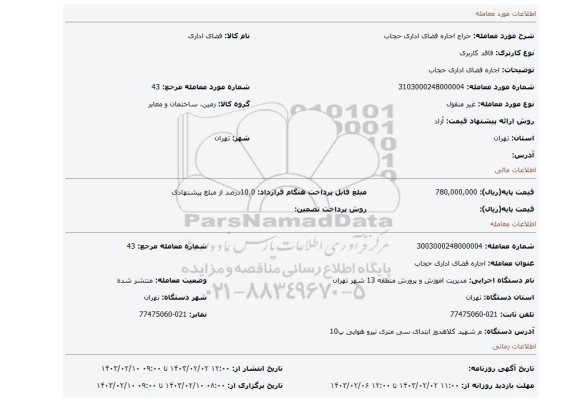 اجاره فضای اداری حجاب