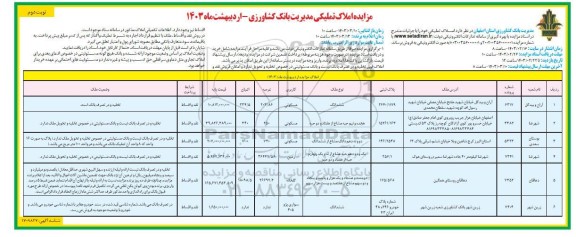 مزایده فروش املاک تملیکی و یک خودرو- نوبت دوم