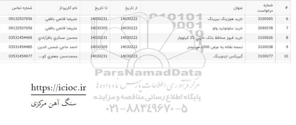 استعلام خرید هوزینگ بیرینگ