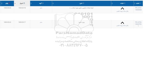 استعلام انواع اتصالات ( زانویی ، مغزی ، مهره دنباله ) ...