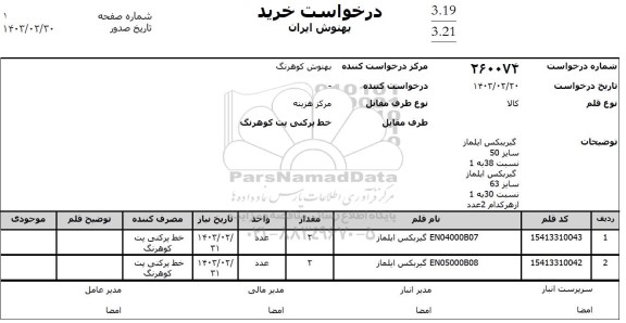 استعلام گیربکس ایماز