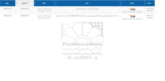 استعلام ساخت 3 ردیف تیوب بندل برای افتر کولر و ... 