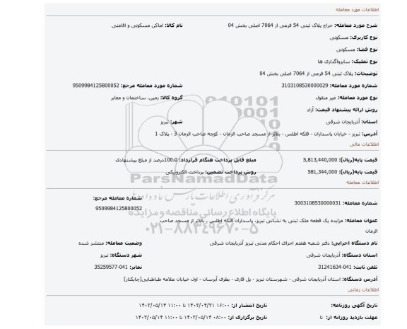 پلاک ثبتی 54 فرعی از 7064 اصلی بخش 04