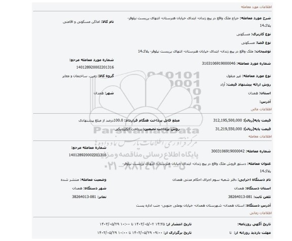 ملک واقع در  پیچ زندان- ابتدای خیابان هنرستان- انتهای بن بست نیلوفر- پلاک14