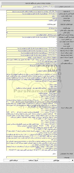 مناقصه, (مناقصه عمومی با ارزیابی ساده) -   حفر ۳ حلقه چاه عمیق روستاهای شهرستان خوی  شماره فراخوان : ۲۰۰۳۰۰۵