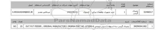 استعلام ترمینال گریس