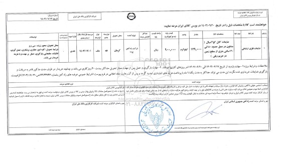 مزایده ضایعات فلزی ارتباطی