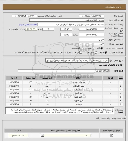 استعلام کلید و پریز/جعبه فیوز/سیم1.5 و 2/کولر گازی 24 هزار/لامپ/هالوژه/پروژکتور