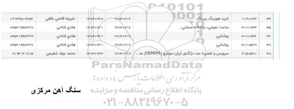 استعلام خرید هوزینگ بیرینگ و...