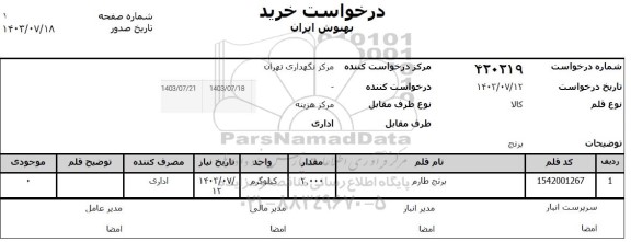 استعلام برنج طارم