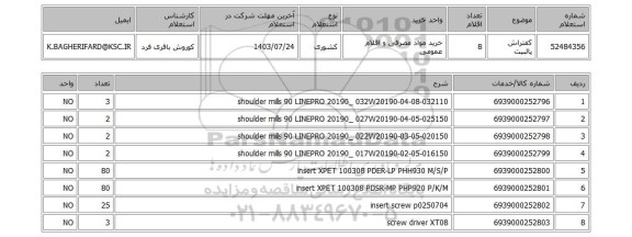 استعلام کفتراش پالبیت