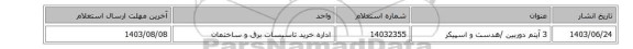 3 آیتم دوربین /هدست و اسپیکر