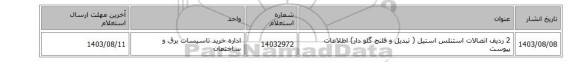 2 ردیف اتصالات استنلس استیل ( تبدیل ‎و فلنج ‎گلو دار) اطلاعات پیوست‏ ‎