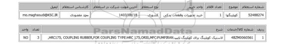 استعلام کوپلینگها